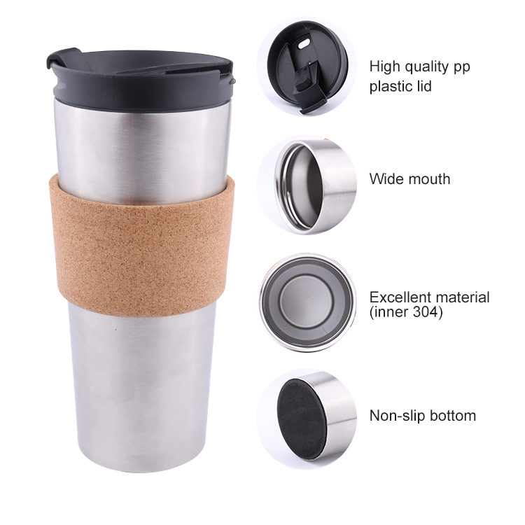 Collapsible Reusable Iced Coffee Tumbler Drinking Cup for Travel