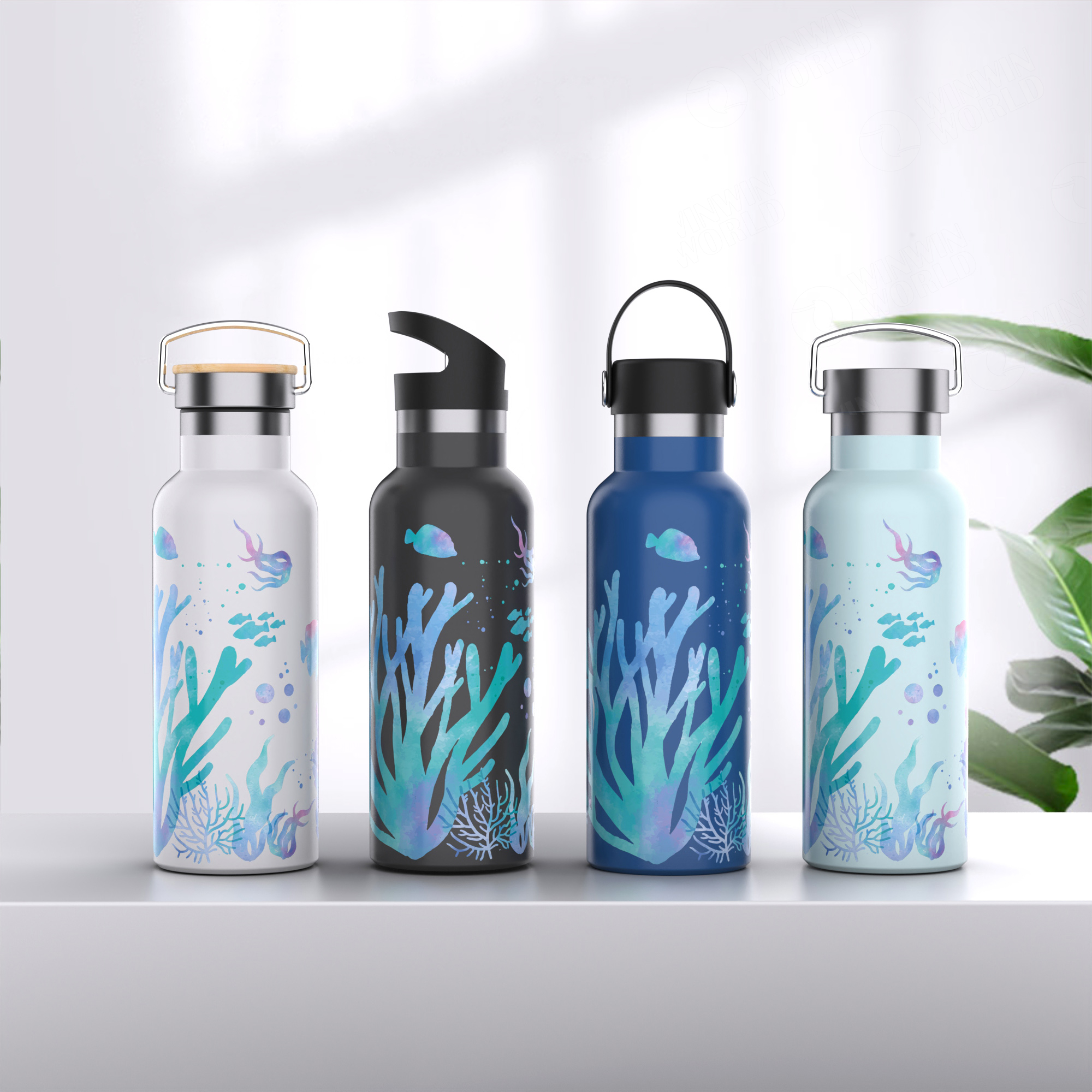 April New Lanuched Pattern Vacuum Flasks &Thermoses Big Capacity Full Bottle Customize Available For Option