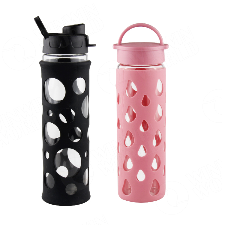 High Temperature Resistant Silicone Sleeve Pewter Drinkware Tinted Glassware