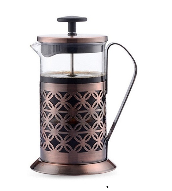 Unique Design Manual Press Iced Coffee Maker Plunger Travel Mug