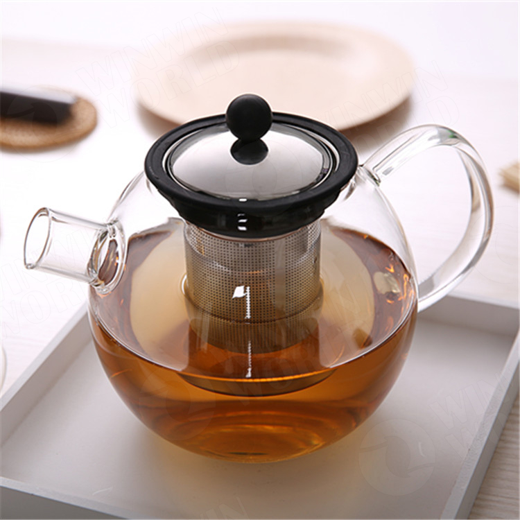 Heat Resistance Glass Tea Pot And Cup for One High Quality