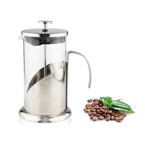 Custom Logo Espresso Press Machine Glass French Press Coffee Maker with Filter