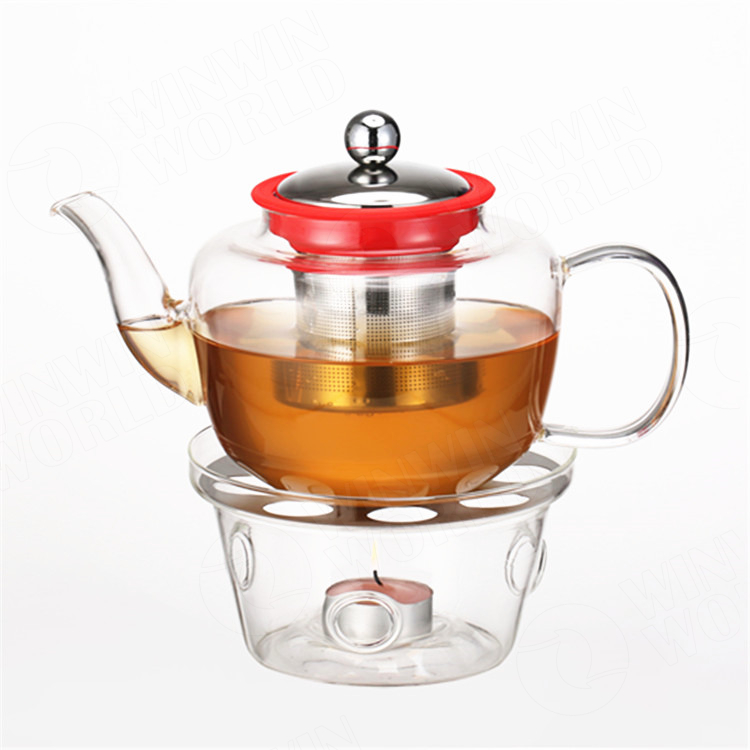 New Design Tea Pot with Infusers for Loose Tea Borosilicate