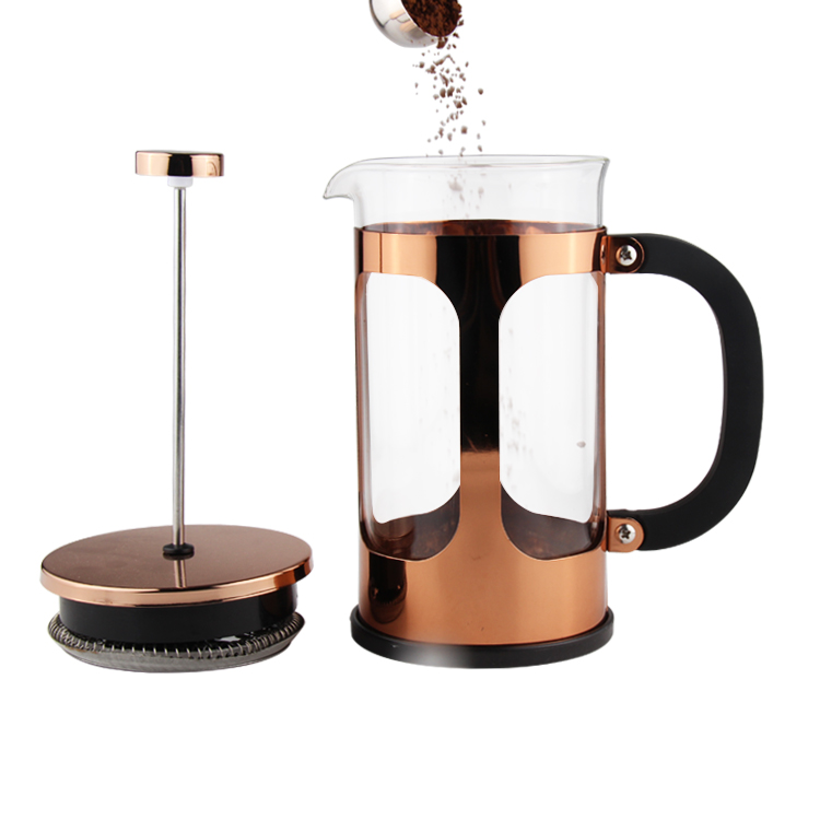 New Item Stainless Steel French Espresso Copper Coffee Maker