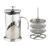 Custom Logo Espresso Press Machine Glass French Press Coffee Maker with Filter