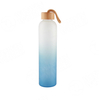 Elegant Bamboo Lid Tall Glassware Types of Glassware for Drinks