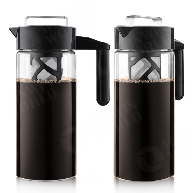 Cold Brew Coffee Maker 1.3ml - 32oz - I Durable BPA-Free Tritan pitcher with an airtight lid & non-slip silicone handle I Perfect For Homemade Cold Brew and Iced Coffee