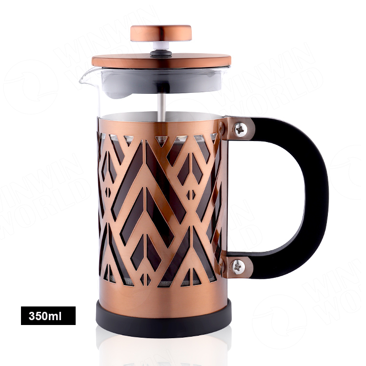 1000ml Unique Portable Copper French Press Coffee Maker