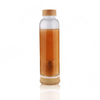 500ml Glass Spray Custom Available Sipper Big Capacity Water Bottles Bamboo Lid Running Water Bottle in Bulk