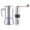 Stovetop Save Best Espresso Machine Coffee Maker with Manual Grinder