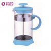 high quality best travel red french press plastic coffee plunger 