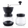 Coffee Tools Hand Crank 6 Precise Coarseness Glass portable espresso Manual Coffee Grinder with conical ceramic burrs