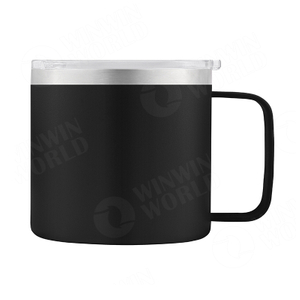 14oz Wide Mouth Stainless Wine Cooler Coffee Cup Coffee Tumbler with Handle