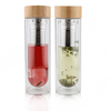 Amazon best selling cool reuseable bottles Fruit infuser sports hydro Cold Glass water bottle