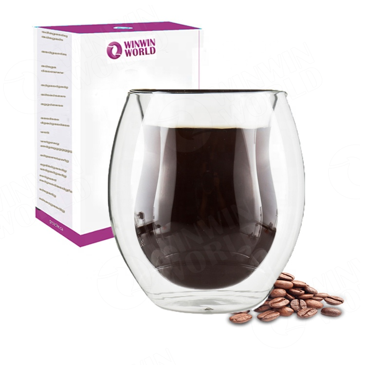 12Oz Alternative Mugs High Quality Custom Douball Wall Logo Branded Starbucks Printed Fancy Tea Beer Coffee Glasses Cups