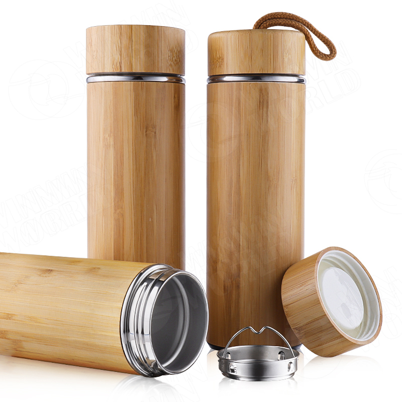 Wholesale Branded Bamboo Coffee Cups Best Insulated Tumbler for Cold Drinks